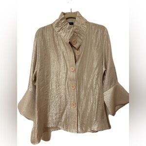 Silk Button Down Blouse